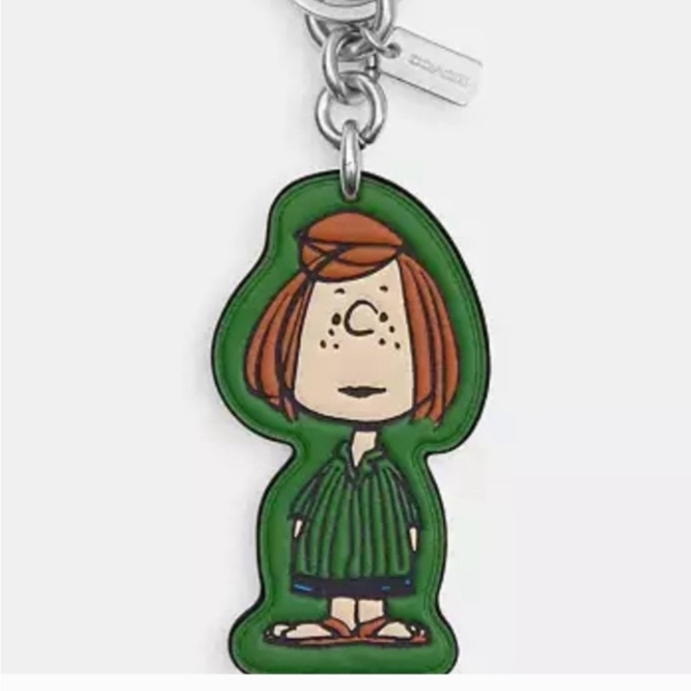 AUTHENTIC COACH X PEANUTS PEPPERMINT PATTY KEYCHAIN/KEYFOB